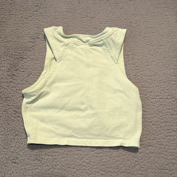 Lululemon Light Green Sleeveless Crop Top size 8 - Picture 4 of 4